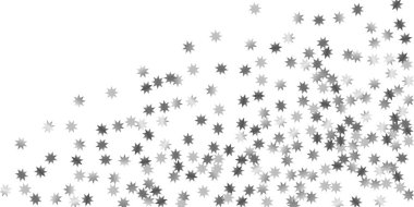 Beyaz bir arka plan üzerinde sabit yıldız.