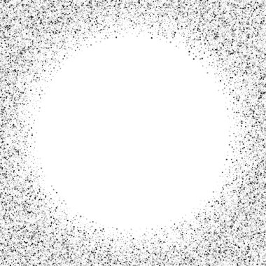 Beyaz arka planda gümüş simli konfeti.