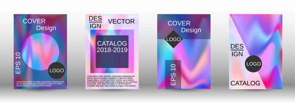 Listo para líquido. Fondos holográficos abstractos . — Vector de stock