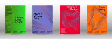 En az vektör tasarım kapakları.