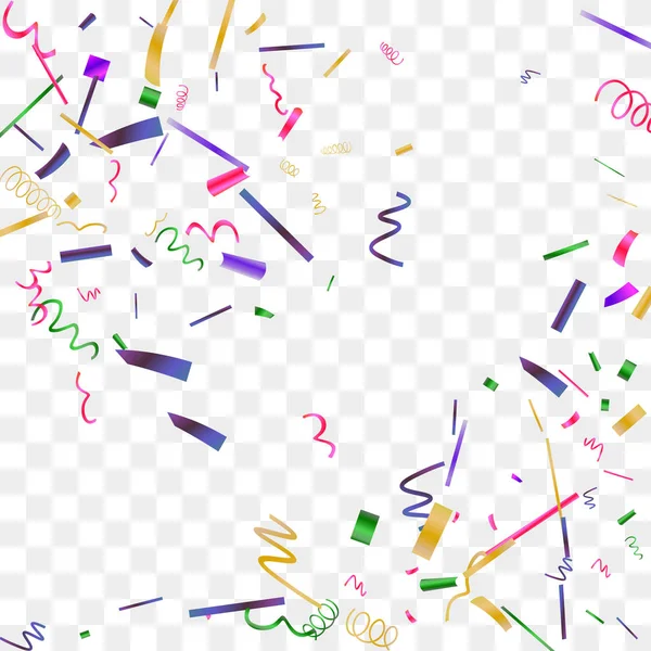 Lichte schittering van kleurrijke confetti. — Stockvector