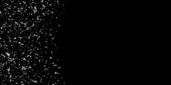 Un brillo de partículas de plata en un negro — Vector de stock