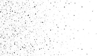 Beyaz arka planda gümüş simli konfeti.