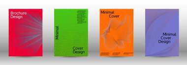 En az vektör tasarım kapakları.