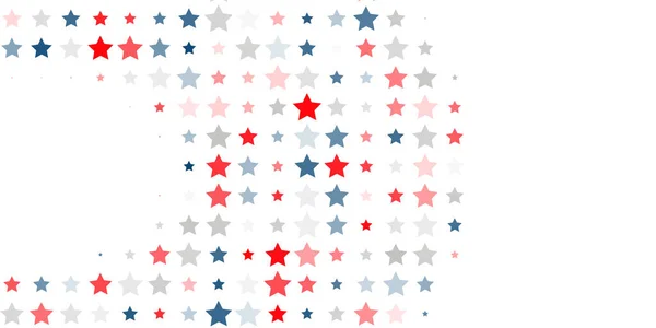 Абстрактний фон червоних, синіх, білих зірок — стоковий вектор