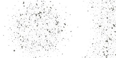 Beyaz arka planda gümüş simli konfeti.