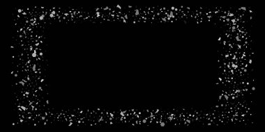 Bir siyah gümüş parçacıkları glitter