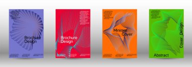 En az vektör tasarım kapakları.