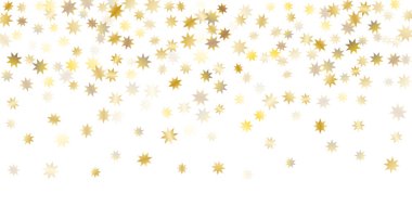 Altın konfeti arka planı.