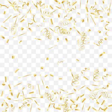 Arka plan altın düşme ile konfeti.