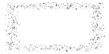 Beyaz arka planda gümüş simli konfeti.