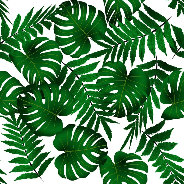 Modèle tropical sans couture vectoriel — Image vectorielle