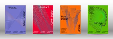 En az vektör tasarım kapakları.