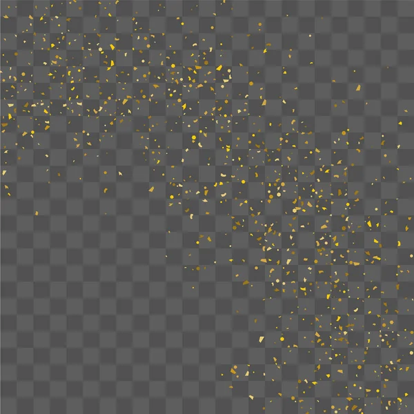 Altın parıltılı konfeti. 