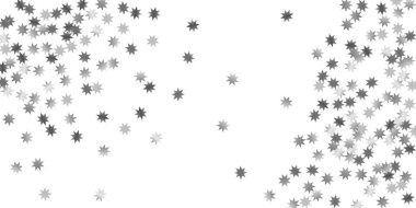 Beyaz bir arka plan üzerinde sabit yıldız.