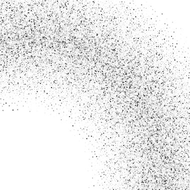 Beyaz arka planda gümüş simli konfeti.