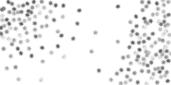 Estrellas cayendo sobre un fondo blanco . — Vector de stock