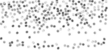 Beyaz bir arka plan üzerinde sabit yıldız.