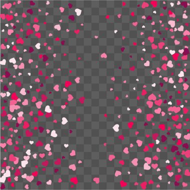 Kalp konfeti güzel arka plan üzerine düşmek