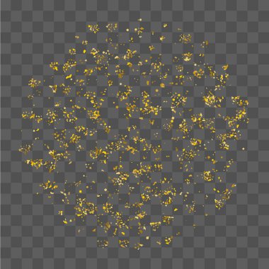 Altın parıltılı konfeti. 