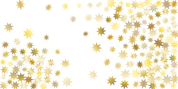 Golden casual confetti achtergrond. — Stockvector