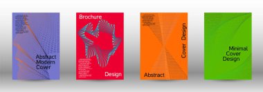 En az vektör tasarım kapakları.