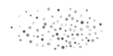 Beyaz bir arka plan üzerinde sabit yıldız.