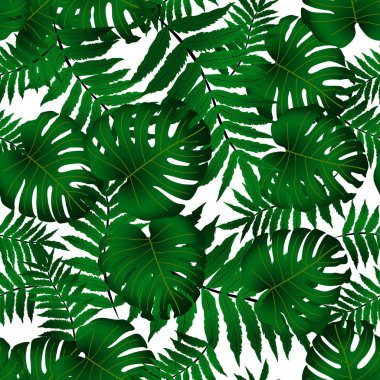 Vektörsüz tropikal desen