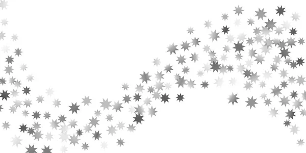 Estrellas cayendo sobre un fondo blanco . — Vector de stock