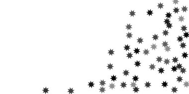 Beyaz bir arka plan üzerinde sabit yıldız.