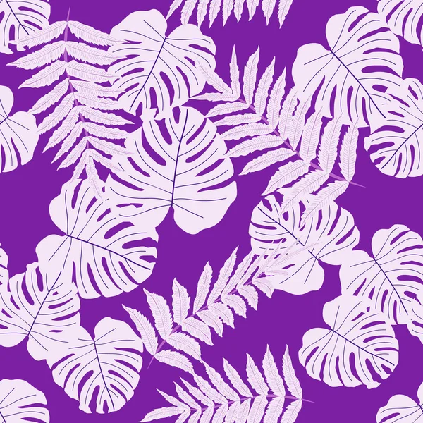 Patrón tropical sin costura vectorial — Vector de stock