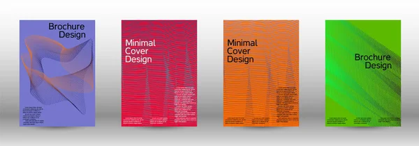 Design minimale delle coperture vettoriali . — Vettoriale Stock