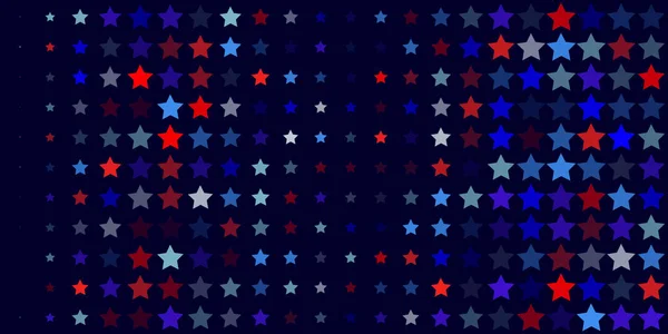 Abstract  background from red, blue, white stars — Stock Vector