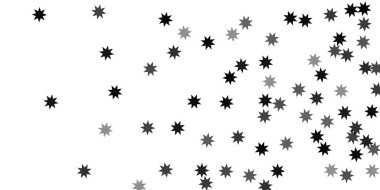 Beyaz bir arka plan üzerinde sabit yıldız.