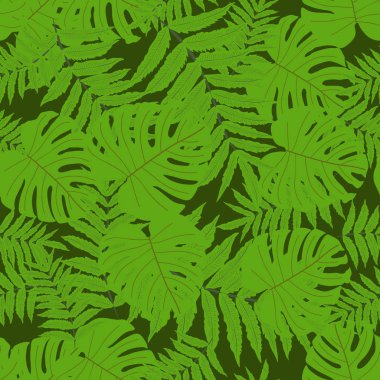 Vektörsüz tropikal desen