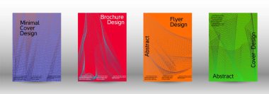 En az vektör tasarım kapakları.