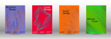 En az vektör tasarım kapakları.