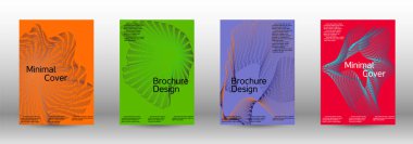 En az vektör tasarım kapakları.