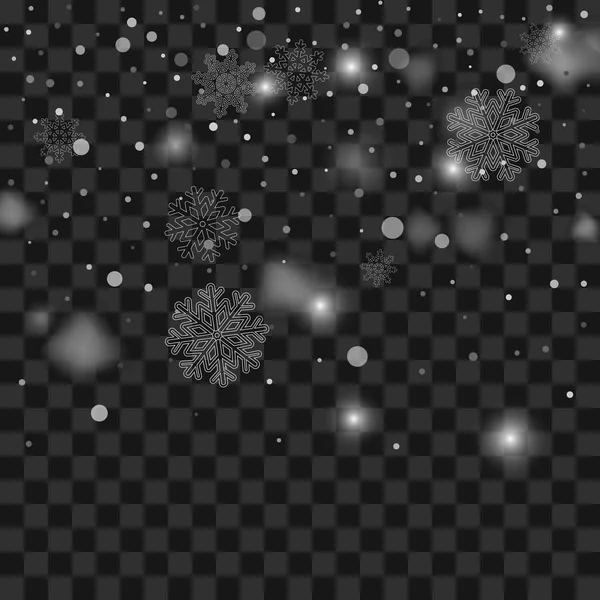 圣诞雪。降雪. — 图库矢量图片