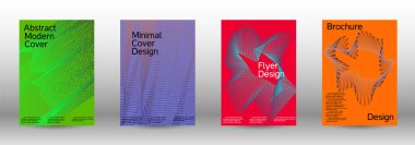 En az vektör tasarım kapakları.