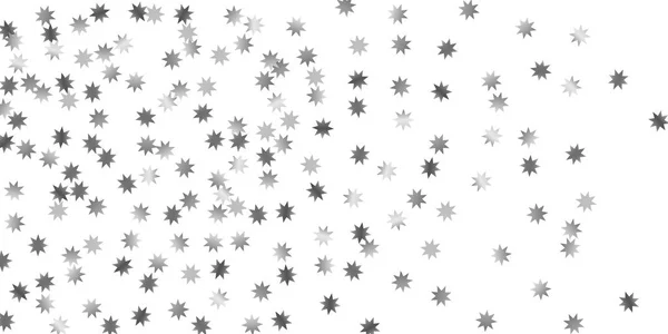 Estrellas cayendo sobre un fondo blanco . — Vector de stock