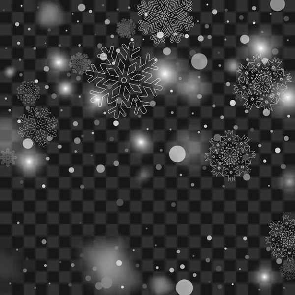 Nieve de Navidad. Nieve . — Archivo Imágenes Vectoriales