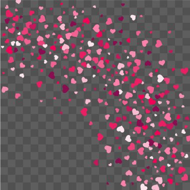 Kalp konfeti güzel arka plan üzerine düşmek