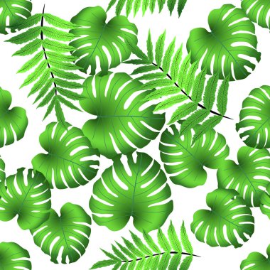 Vektörsüz tropikal desen