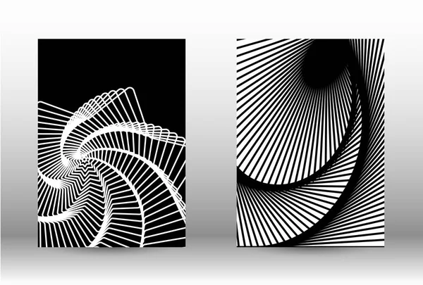 Набор абстрактных шаблонов с искажёнными линиями. — стоковый вектор