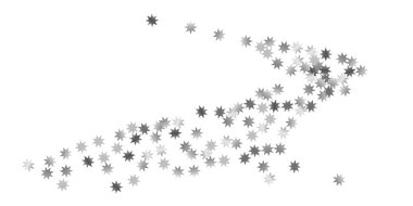 Beyaz bir arka plan üzerinde sabit yıldız.