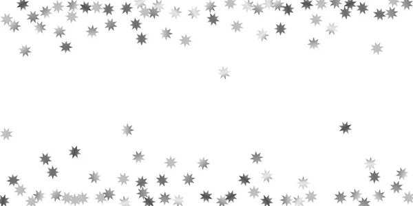 Estrellas cayendo sobre un fondo blanco . — Vector de stock