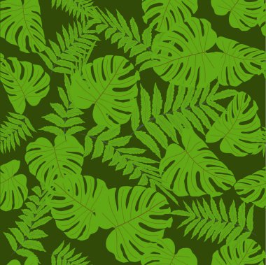 Vektörsüz tropikal desen