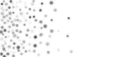 Beyaz bir arka plan üzerinde sabit yıldız.