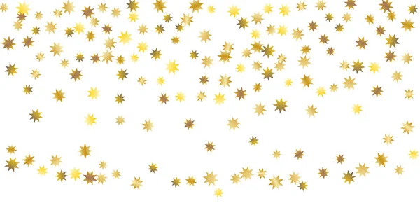 Golden casual confetti background. — Stock Vector